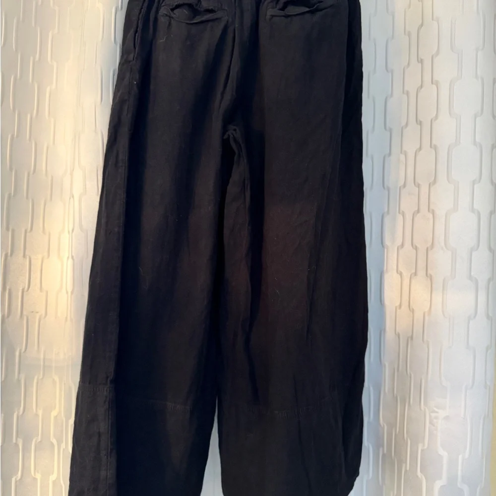 Banana Republic Wide Leg Cropped Elegant Black Pants- Size XS